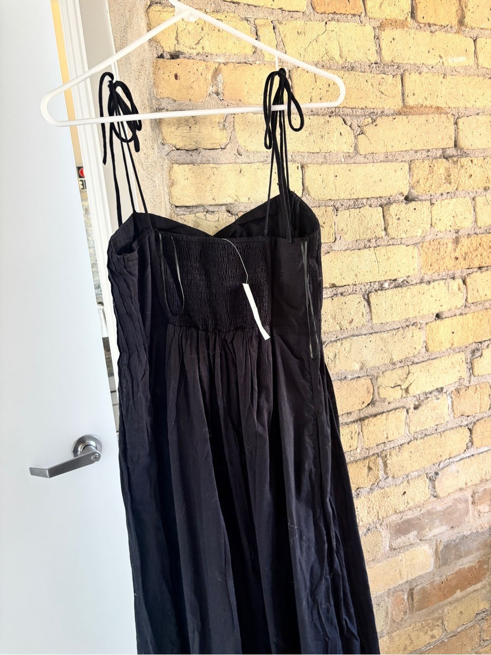 Abercrombie & Fitch Black Maxi linen Dress - Picture 2 of 3